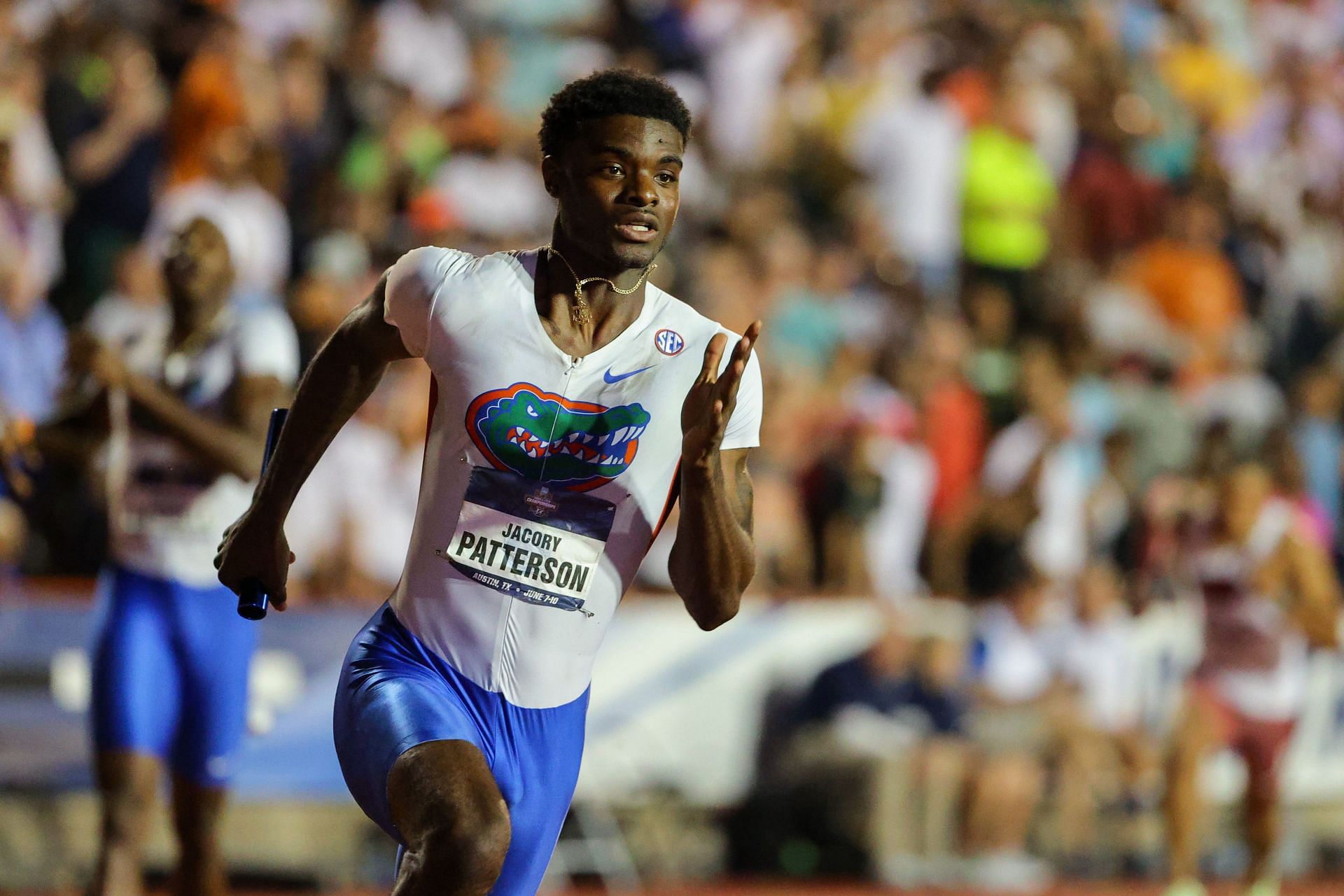 Jacory Patterson of Florida Gators during the Division I Men's and Women's Outdoor Track & Field Championship in Austin, Texas. (Photo via Getty Images)